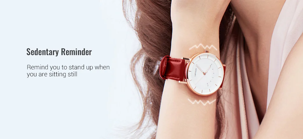 Оригинальные lenovo часы S модный стиль смарт часы бизнес досуг 5ATM водонепроницаемые кварцевые часы для женщин и мужчин