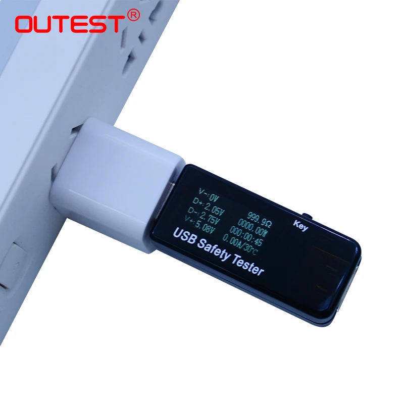 USB тестер OUTEST с цифровым дисплеем 3 30 в измеритель емкости и зарядного устройства