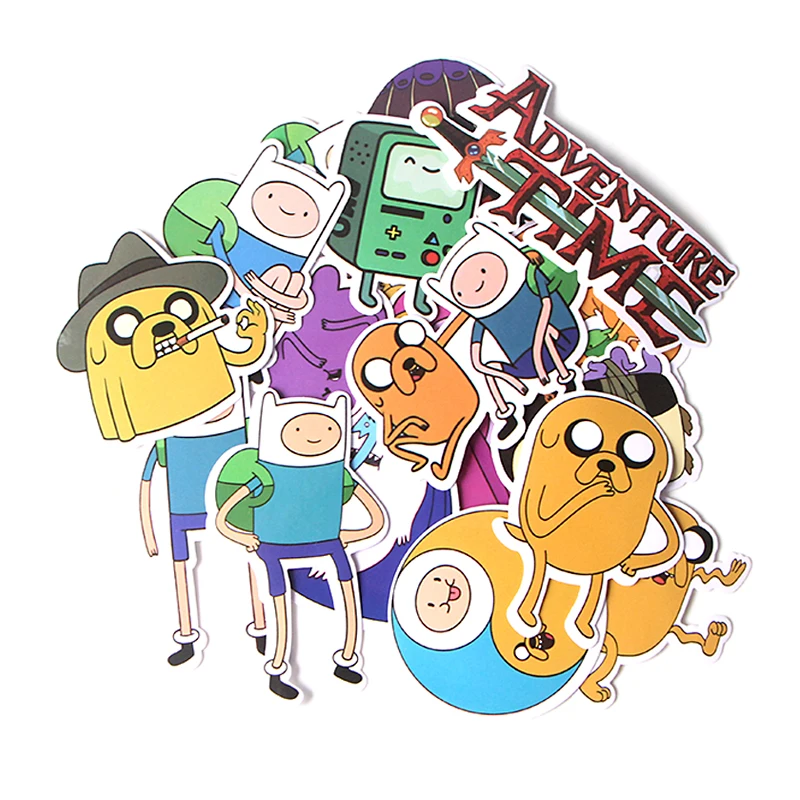 

17 Pcs/set DMLSKY Adventure Time album sticker Cute Waterproof Scrapbooking for Car Luggage Laptop Decal Diy Decoration M3541