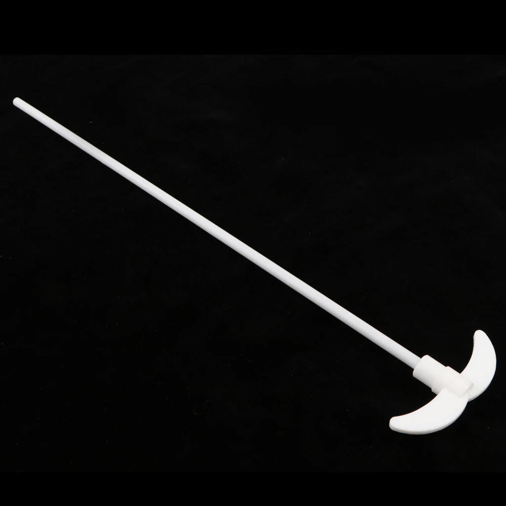 400 mm PTFE Stirring Rod Overhead Stirrer Mixer Shaft w/ 90 mm Dia Foldable Paddle - Lab Flask Utensils Accs