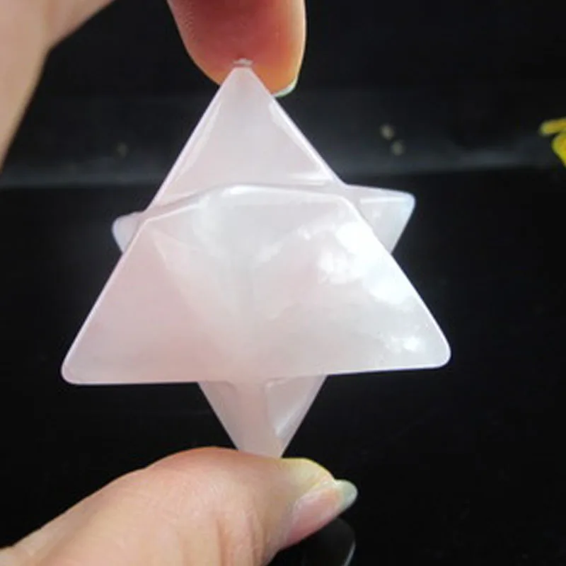 

68075+++Flower of Life Star of Pink crystal ornaments