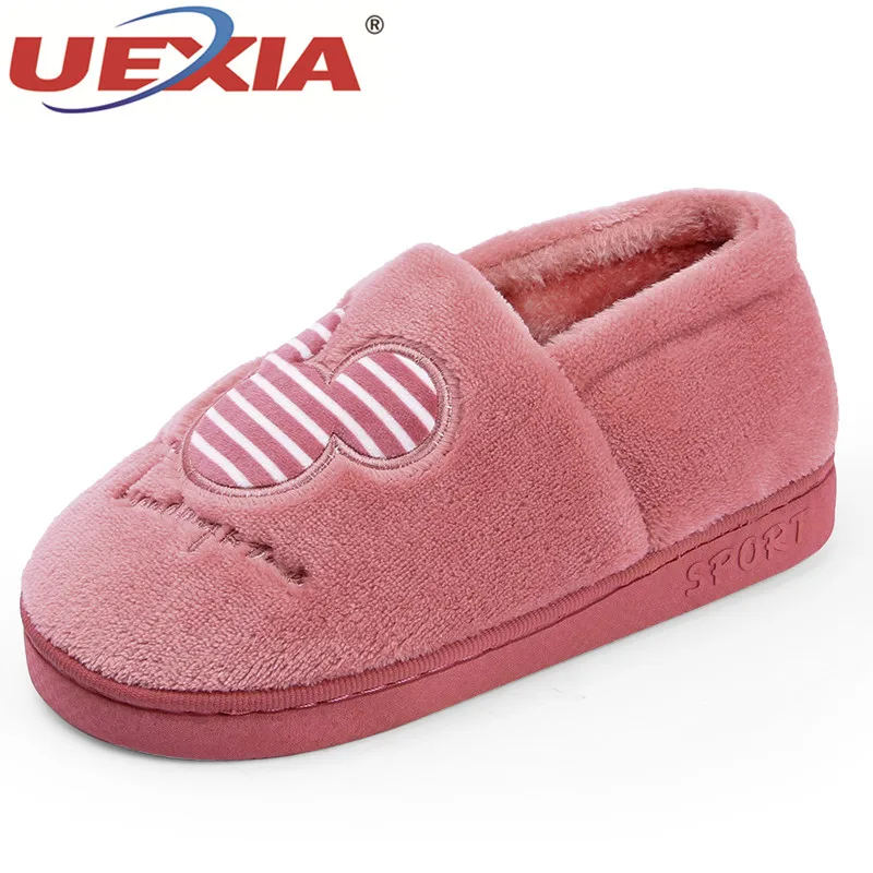 

UEXIA Winter Indoor Panda Slippers Flat Furry Home Cartoon Women emoji Plush Slippers unisex Couple Animal Warm Non-slip Shoes