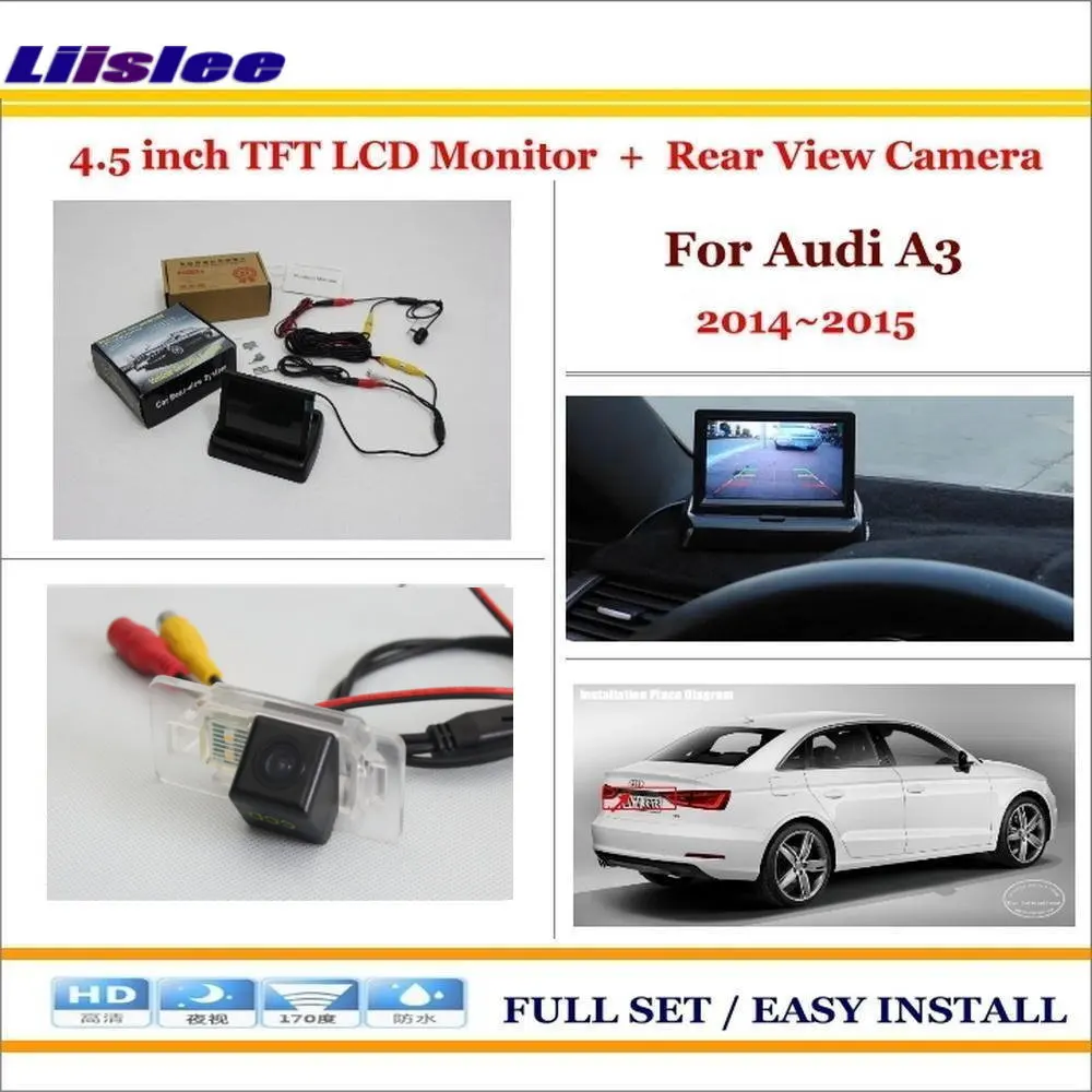 Liislee для Audi A3 2014-2015 Автомобильная задняя камера заднего вида 4 3 &quotTFT ЖК-экран