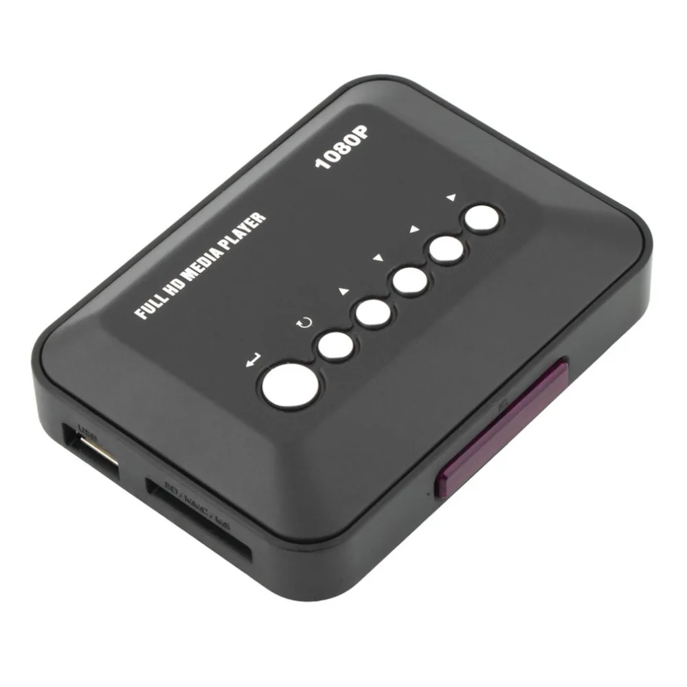 Kebidumei SD/MMC ТВ Видео DC 5 В 2A HD 1080P USB HDMI медиаплеер коробка SD MMC RMVB MP3 Мульти ТВ с ИК пультом дистанционного управления новейшая