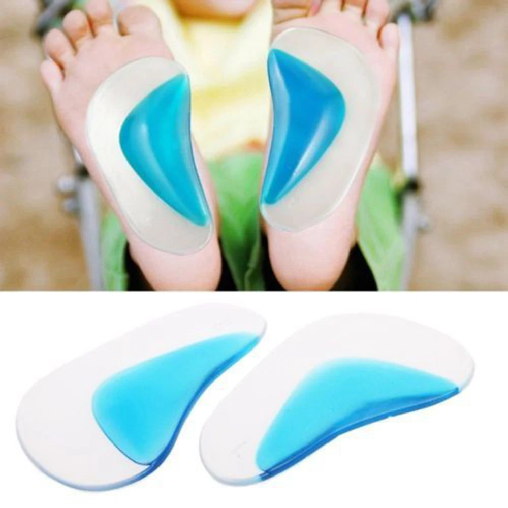 

2 Sizes 1 pair Orthopedic Orthotic Arch Support Insole Flatfoot Correction Splayfoot Corrector Shoes Inserts for Children Kids