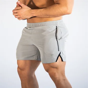 

2019 New Arrival Summer Beach Shorts Mens Fitness Bodybuilding Breathable Quick Drying Shorts Gyms Men Casual Joggers Shorts