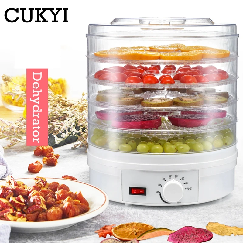 Cukyi Food Dehydrator Fruit Vegetable Herb Meat Drying Machine Snacks