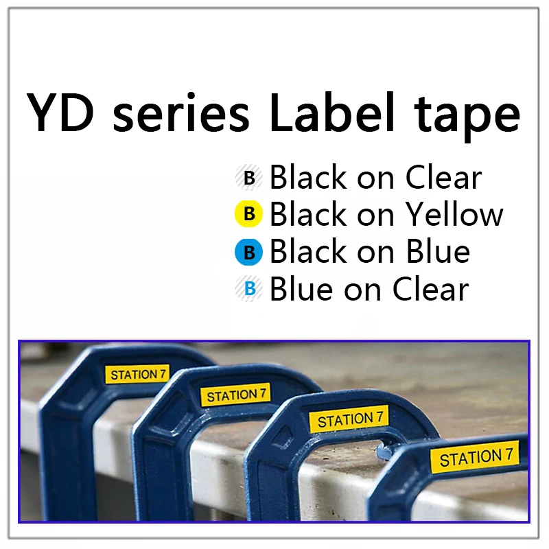 

Dymo 53713 D1 53718 / 53710 24mm Printer Plastic Label Tapes DY 45803 19 mm Compatible Dymo Machine Refill Roll Ribbon Tape