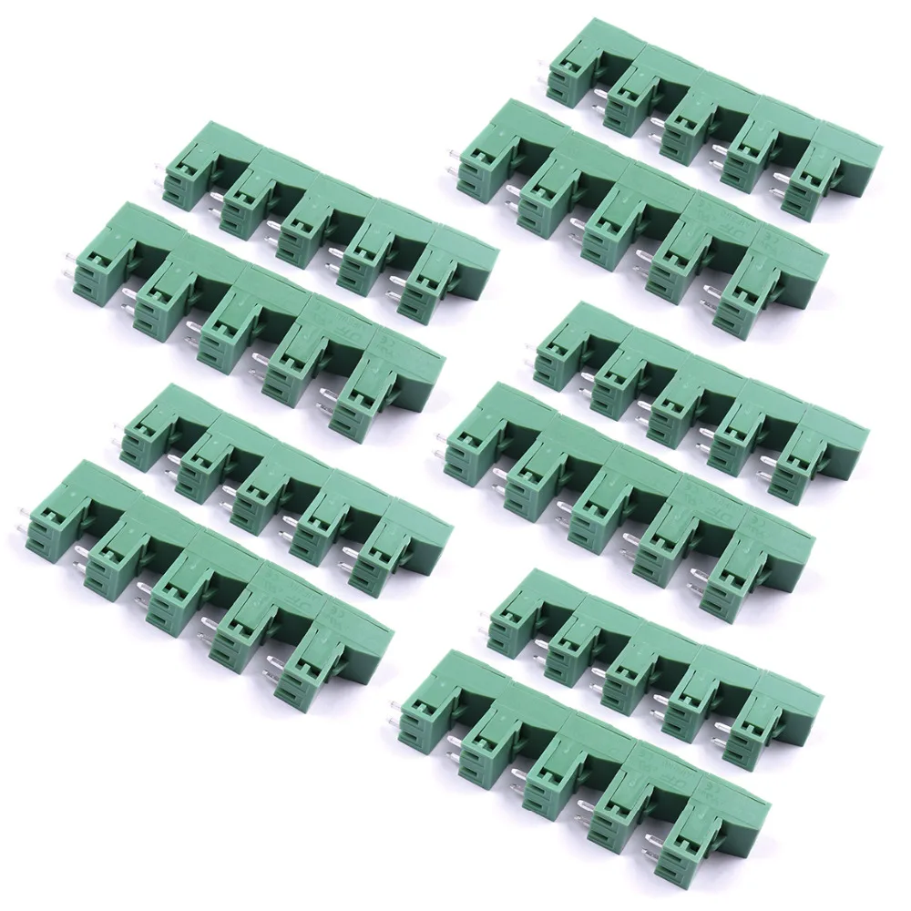 

Best Quality 50Pcs/Lot 2PIN PCB Power Supply Terminal Block Connector 5.08mm Pitch distance Splice Good insulating Terminal