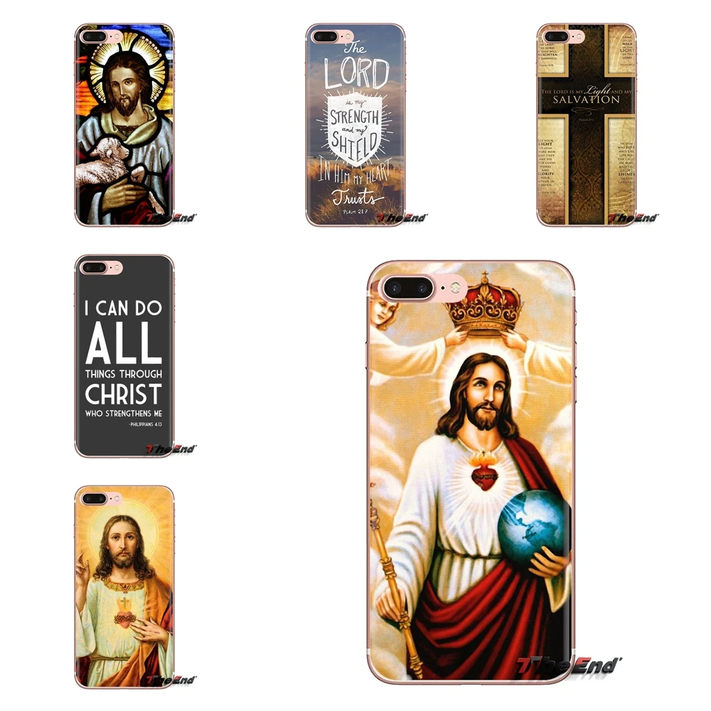 Soft Transparent Case Cover Christ Jesus Bible Verse Cross For iPod Touch Apple iPhone 4 4S 5 5S SE 5C 6 6S 7 8 X XR XS Plus MAX |