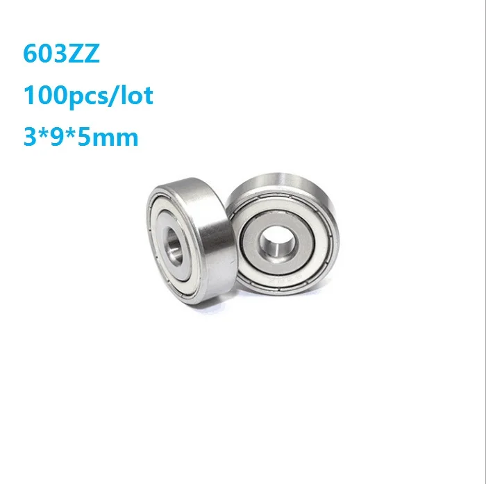20/50/100/500 шт. 603ZZ 603Z 603 Z ZZ 3x9x5 мм шарикоподшипник с глубоким желобом 3*9*5 детали для 3D