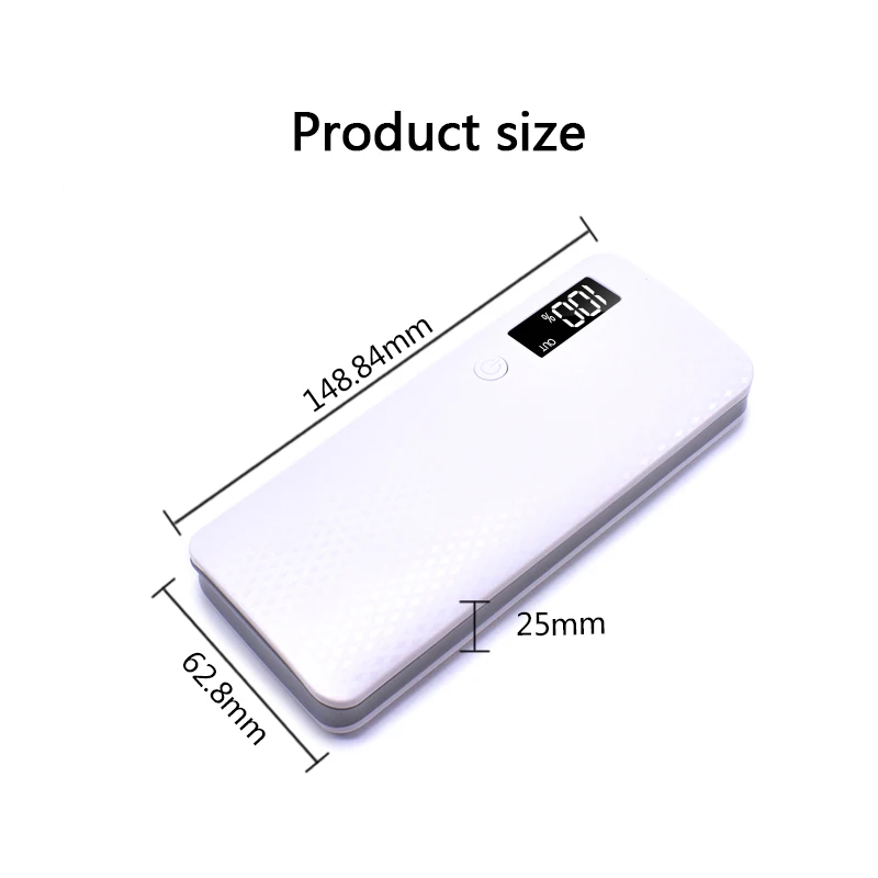 New Arrivlas 3 USB Ports 5V 2A 5x18650 Power Bank Battery Box Charger Case DIY Box for iPhone Batteries not included Pover bank