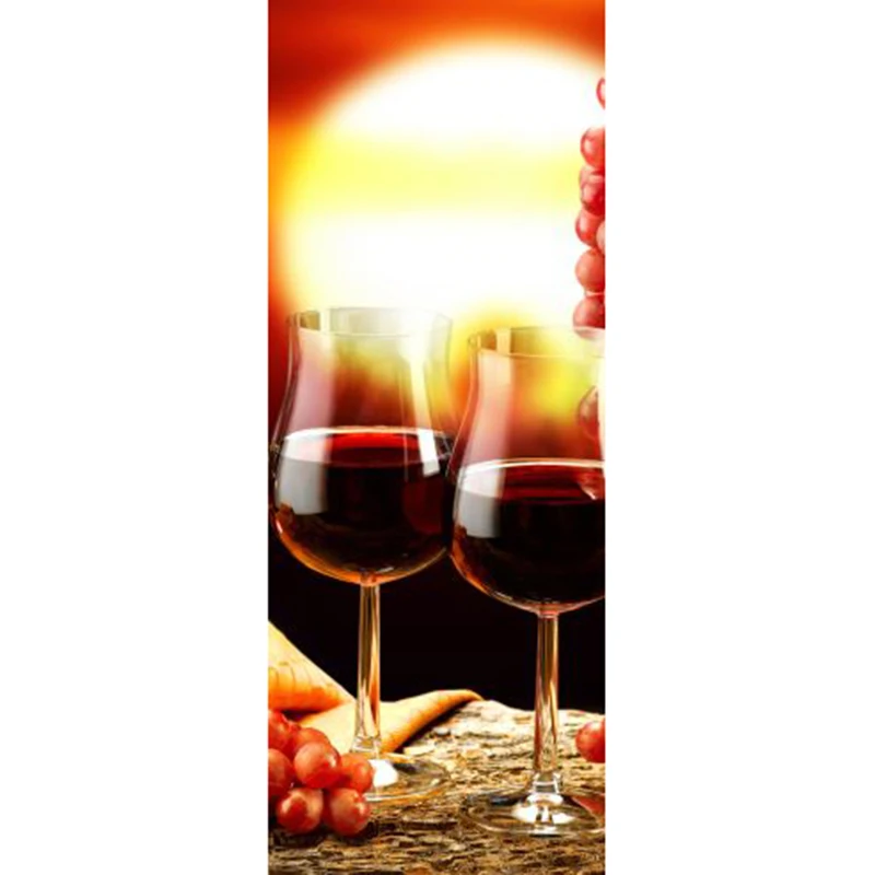 

Wine Glass Picture Wall Murals Wall Stickers Door Sticker Wallpaper Decals Home Decoration Aug083070