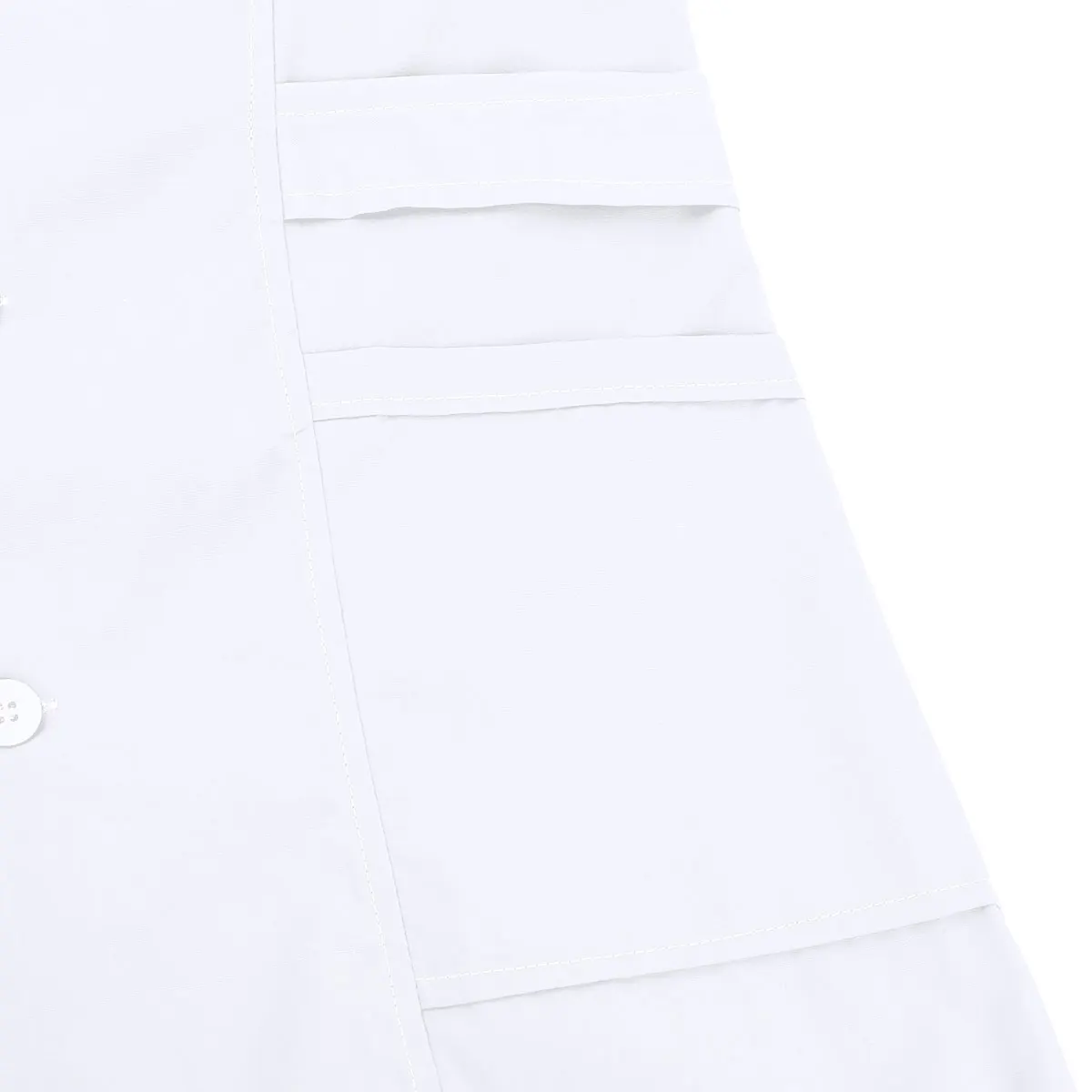 Iiniim для женщин и взрослых Униформа воротник с лацканами короткий рукав кнопка спереди сплошной цвет больница Медсестры скраб лабораторное пальто униформа платье