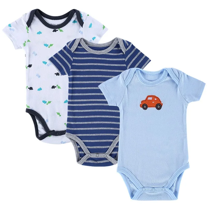 Wholesale 3pieceslot New Baby Summer Romper for Girl 2016 Pretty Romper Set Cartoon Cotton Infant Jumpsuit Boys Girls Clothes (5)
