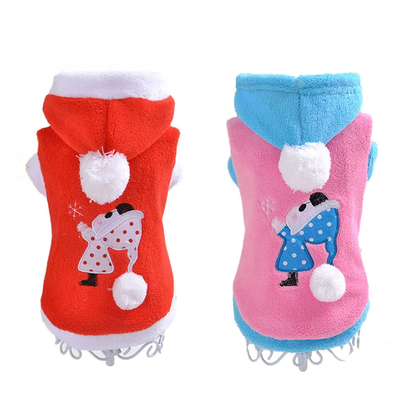 

Panic Buying (total 50pcs) Cute Pet Costume Winter Warm Cat Dog Hoodies Coat Christmas Xmas Clothes for Girl Puppy Chihuahua