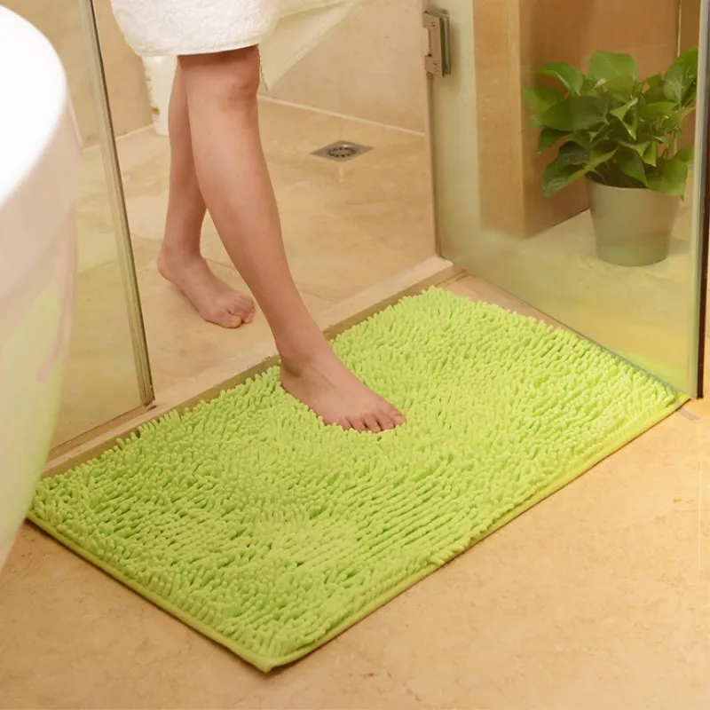 9 размеров коврик для ванной, нескользящий коврик для ванной комнаты, коврик для туалета, коврики для туалета, коврик для ванной, Нескользящий Впитывающий мягкий синель - Цвет: fruit green