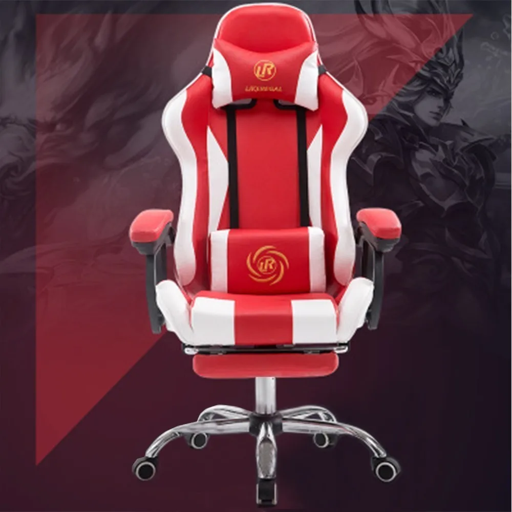 

PH Computer ergonomic Chair Internet Bar Chair Sports LOL Racing Chair Chair Home seat covers Office chairs Game E-sports Chair