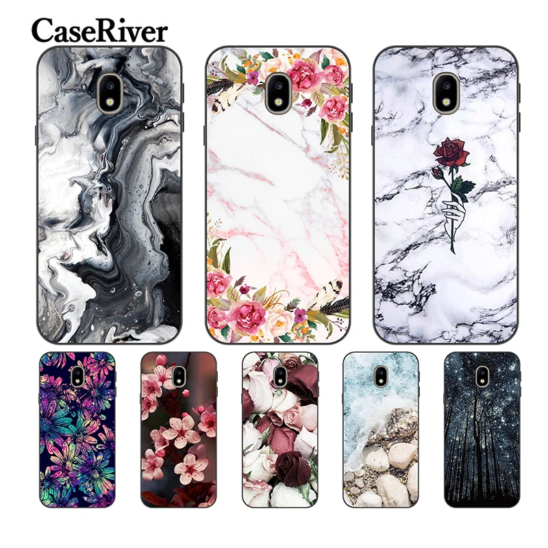 

Phone Case For Samsung Galaxy J3 J5 J7 2017 Case Black Soft TPU on J3 2017 Printed Cover For Coque Samsung Galaxy J5 2017 Case