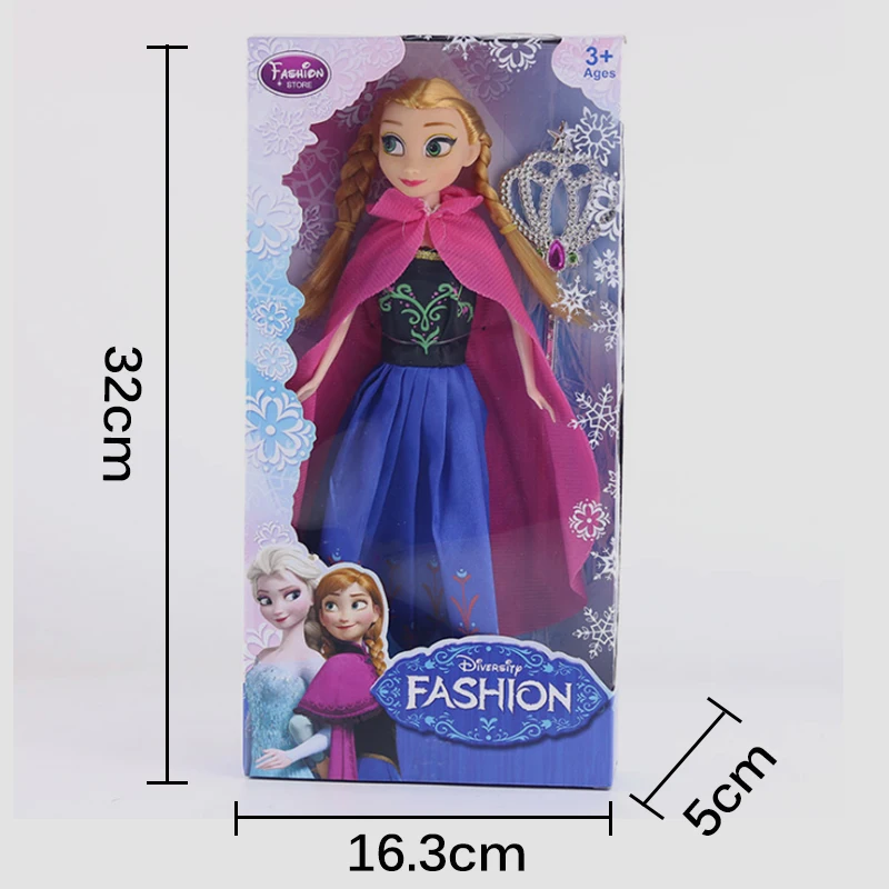 Disney 30 CM Snow Queen Elsa Stuffed Plush Doll Anna Princess New Frozen Baby Girls Dolls Toys Stuffed Kids Carttoon Toys Gift Disney 30 CM Snow Queen Elsa Stuffed Plush Doll Anna Princess New Frozen Baby Girls Dolls Toys Stuffed Kids Carttoon Toys Gift