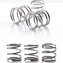 10pcs 304 stainless steel spring pressure spring short compression spring Wire diameter 0.9* outside diameter 25* length 10-50
