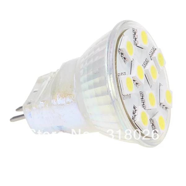 

Free Shipment 12VDC White 10LED MR11 Light 5050 SMD Warm White dimmable 140-160LM 10pcs/lot