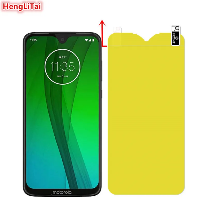 

2Pcs= Full Coverage Explosion Proof Screen Protector For Motorola Moto G7/G7 Plus TPU Soft hydrogel Protection Film