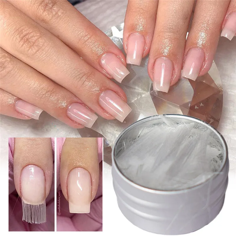 

1 Pack Professional Fiberglass Nail Extension Glass Fiber for Nail Silk Extension Nail Form Acrylic Tips Nail Salon