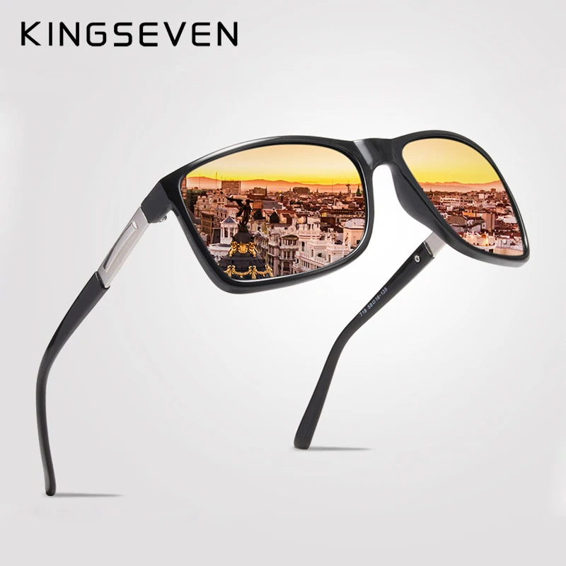 KINGSEVEN Polarized Sunglasses Men's Driving Shades Male Sun Glasses For Men Original Luxury Brand Designer Oculos