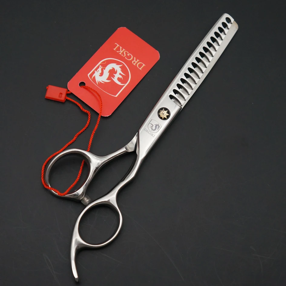 

16 tooth DRGSKL hair thinning scissors high quality professional barber hairdressing scissots hair thinning shears + bag