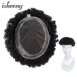 Isheeny Full Bleached Knots French Lace Men Toupee Puff Wig With PU Around 8 Isheeny Full Bleached Knots French Lace Men Toupee Puff Wig With PU Around 8
