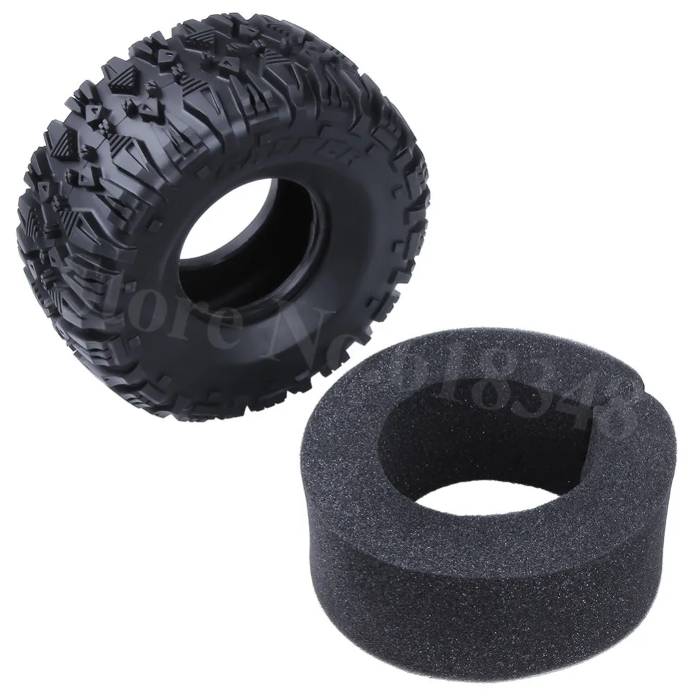 4 шт. резиновые шины 2 дюйма OD 135 мм с пеной для 1/10 RC Rock Crawler Axial SCX10 90047 D90 D110 TF2 Tamiya CC01