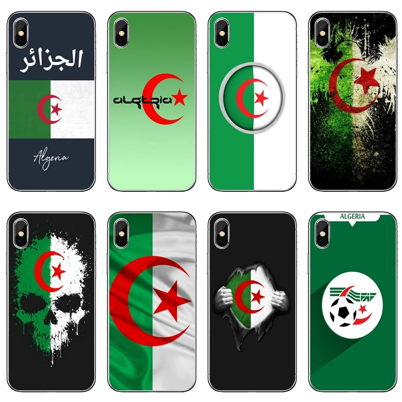

Algeria National flag TPU Soft accessories phone cover case For Samsung Galaxy S3 S4 S5 S6 S7 edge S8 S9 Plus mini Note 3 4 5 8