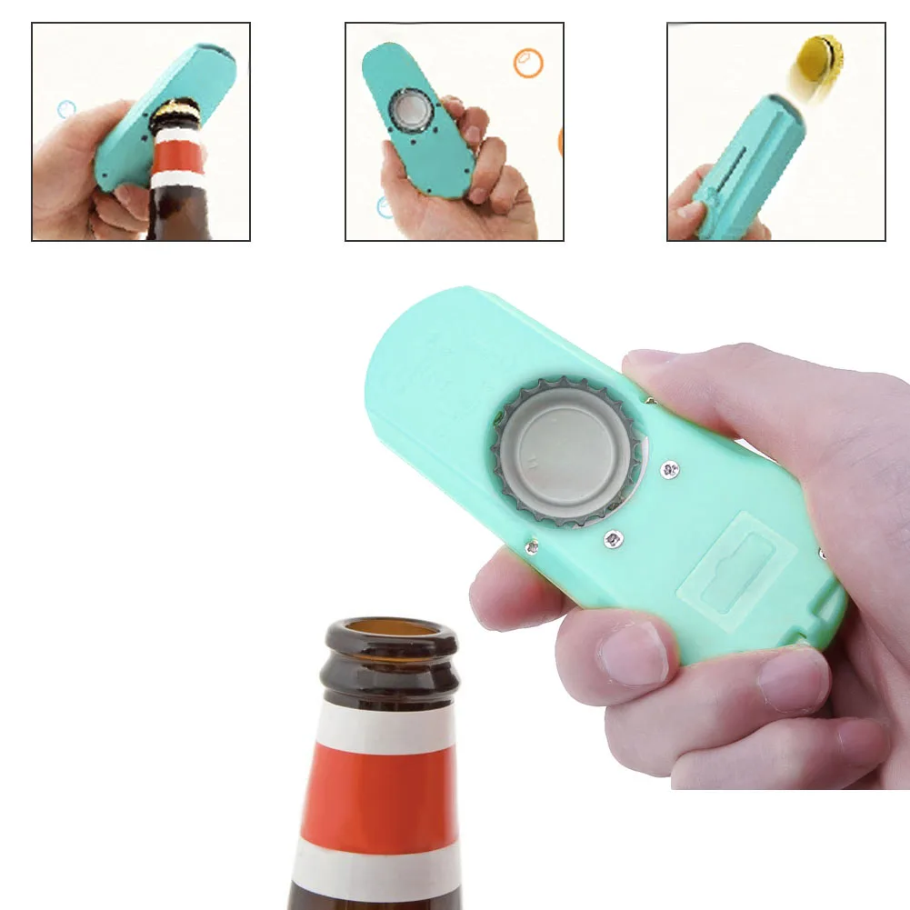 Creative Beer Bottle Openers Flying Cap Wine Bottle Opener Cap Fire