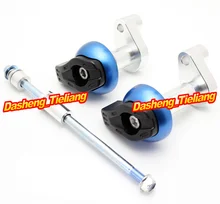 Para KTM DUKE 125 200 2012 2013 Frame Sliders Crash Pads Protector, motocicleta Piezas de Recambio de Accesorios, de Color azul