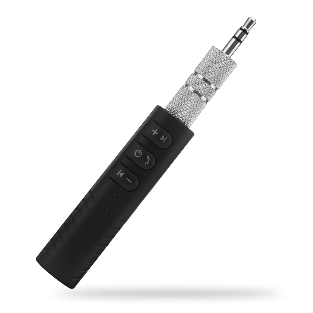 

3.5mm Jack Clip-on Wireless Bluetooth Receiver Mini Bluetooth Car kit Audio Music adapter with Mic for Headphone Speaker