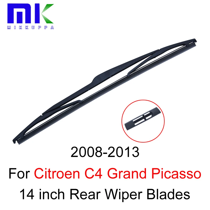 Front & Rear Wiper Blades For Citroen C4 Grand Picasso 2008 2009 2010 2011 2012 2013 Windshield Windscreen Wiper Car Accessories