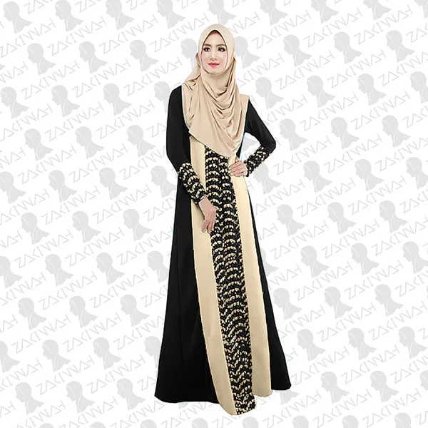 020 Горячие Caftan турецкие мусульмане Абая абайя платье для женщин Арабские халаты мусульманский Кафтан Исламская одежда Дамская мода исламское кружево - Цвет: Black