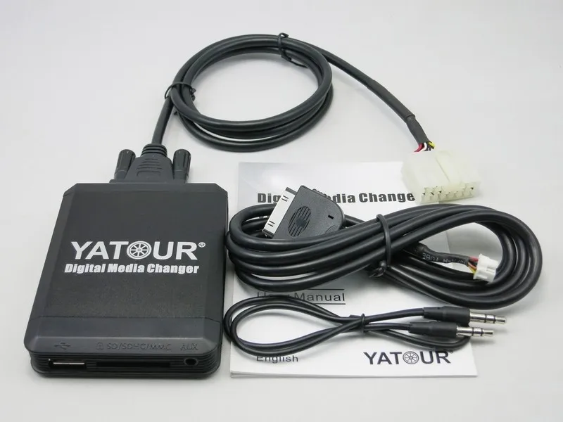 Yatour YTM07 цифровой музыкальный CD чейнджер для toyota, Lexus, Scion 5+ 7 pin USB SD AUX Bluetooth, Ipod iphone интерфейс Mp3 плеер