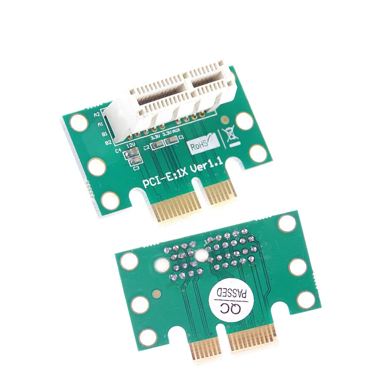 BTBcoin PCI-E PCI Express X1 адаптер Riser Card PCI E PCIE X1 в X1 слот Конвертация карты 90 градусов для серверного корпуса 1U