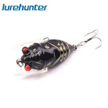 1 Uds Cicada 5,8g 4,5 cm Popper Crankbait Wobblers de cebo de pesca agudos Barb ganchos de pesca equipo de pesca artificial cebo