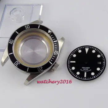 

New 41mm Corgeut sapphire glass fit 8215 2836 movement Watch Case+Dials