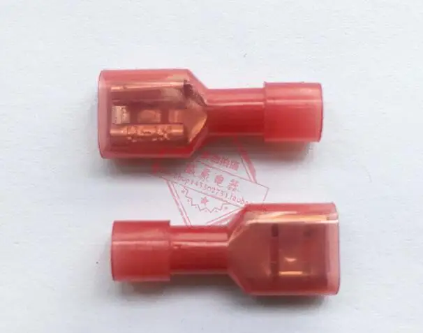 

500pairs FDFN (MDFN) 1.25-250 cold-pressed nylon male and female insulated terminal block high temperature 6.3 spring inserts