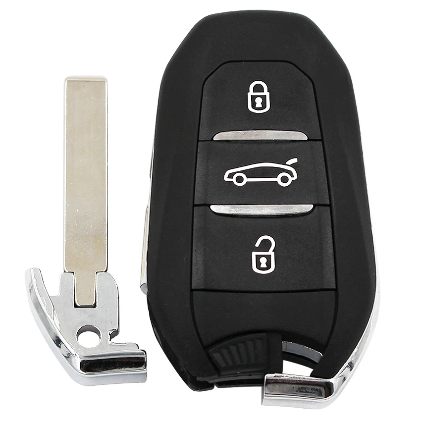 DS smart keyless go дистанционный ключ 3 кнопки 433 МГц PCF7945 46 чип для peugeot 308 508 для Citroen C4 DS4 DS5 Аварийный ключ HU83