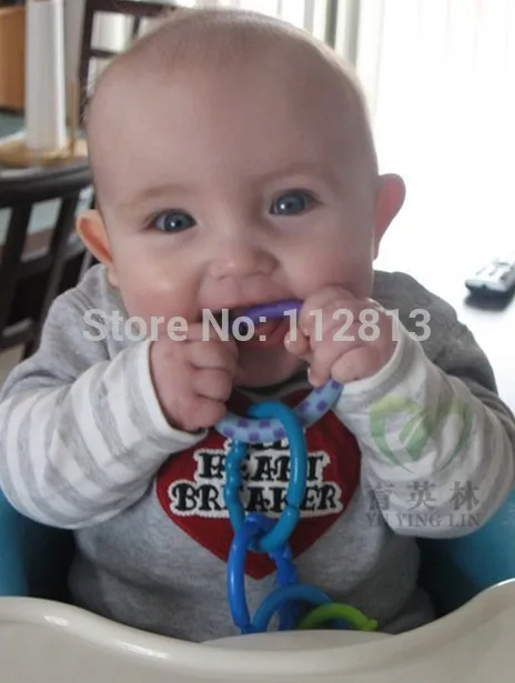 Детские погремушки игрушки Радуга QQ дети моляры зубное кольцо Тедди цепь клатч кольцо фартук 0-12 месяцев младенцы