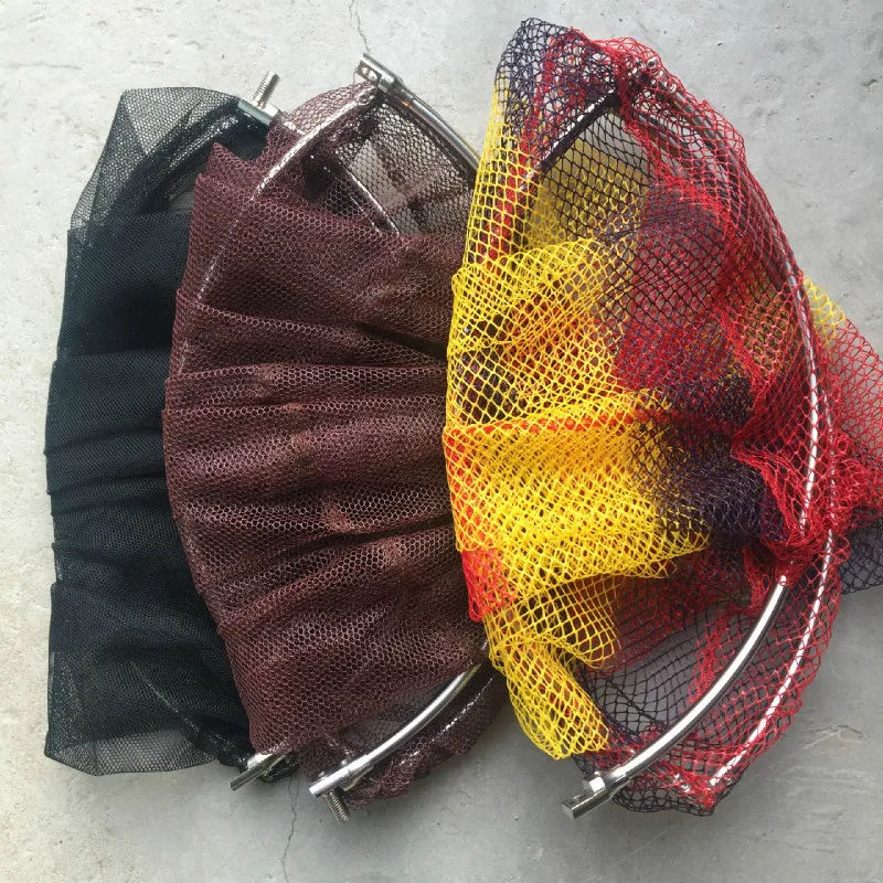1PCS Round Landing Net Head Spare with 8mm Male Thread Mesh Diameter 40/50cm for Option Bank Rock Carp Fishing | Спорт и развлечения