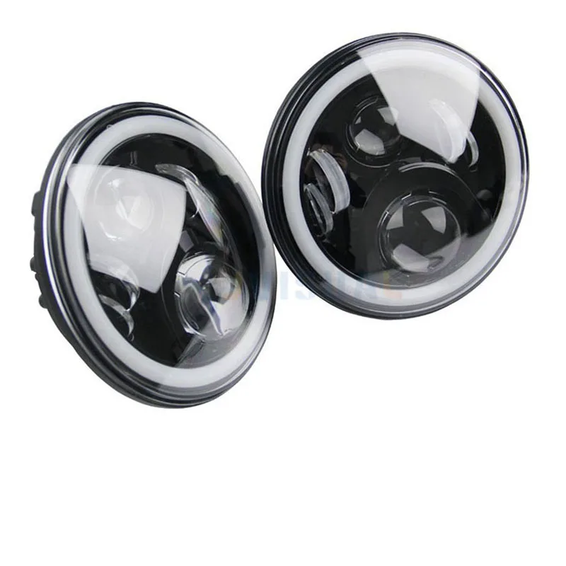 4 цвета 7 &quotкруглый светодиодный фонарь с DRL Angle Eyes Halo для Honda CB 400 CB500 1300 Hornet 250 600 900 VTR