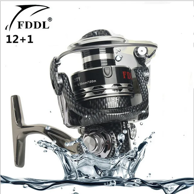 FDDL Brand Aluminum alloy Line cup 13 axis Fishing Reel Full Metal Fishing Reels Ball Bearings Type Reel roller sea rod fishing