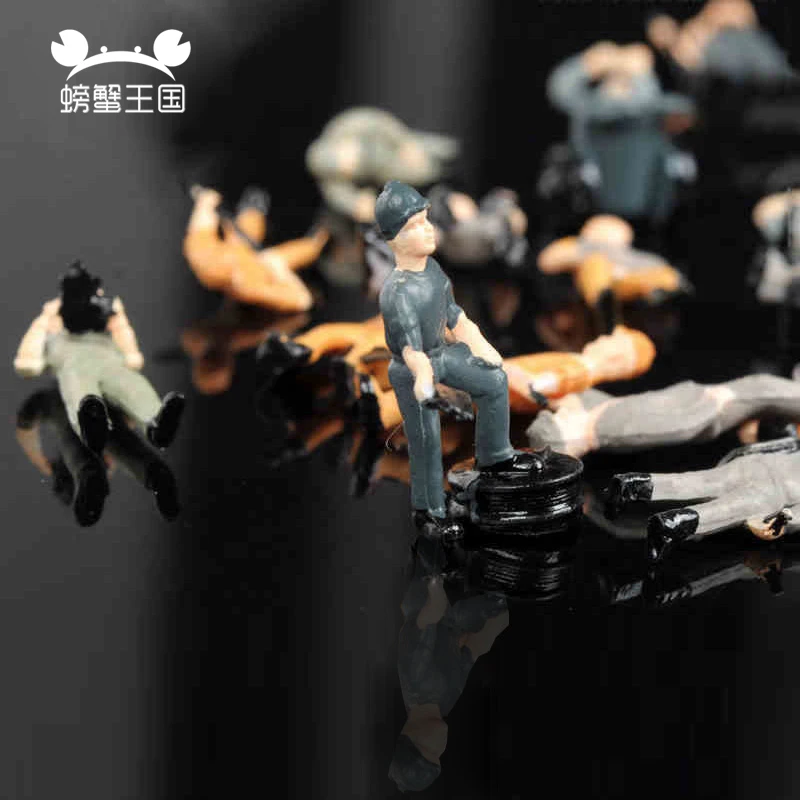 

25pcs DIY Model Train Worker People Figures Railway Scenery Layout 1/87 HO Scale