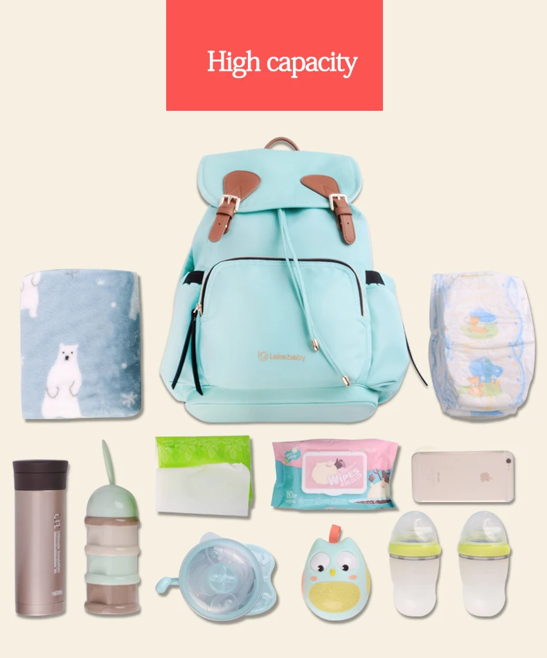 Lekebaby Сумка для беременных дорожный рюкзак сумка для детской бутылочки пеленки коляска сумка подгузник большой емкости для мамы уход за ребенком для мамы уход